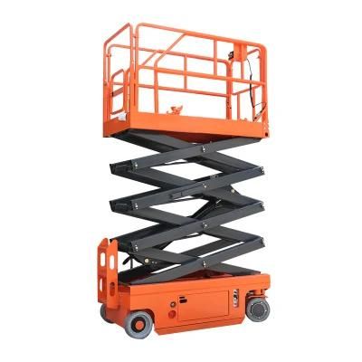 Hydraulic Manual Electric Mobile Scissor Lift Platform/Self-Propelled Elevator Lift