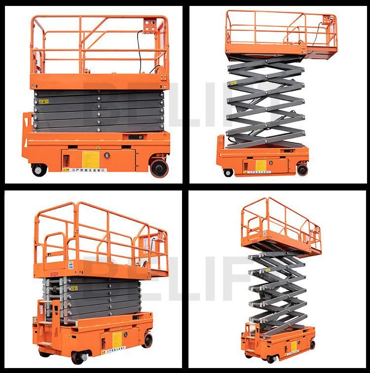 Factory Price 10m-12m Self-Propelled Electric Scissor Lift for Sale