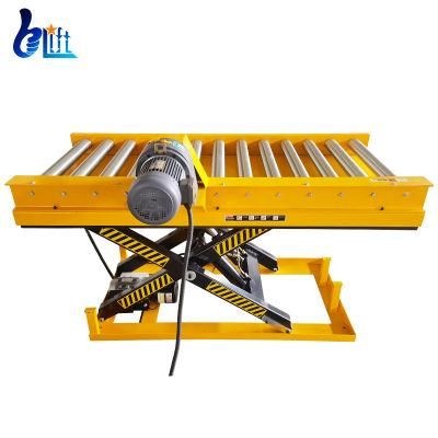 500kg 1000kg Industrial Lifting Lifter Portable Scissor Lift Table with Roller