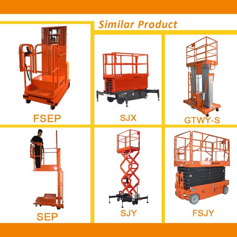 Low Profile Semi Electric Aerial Order Picker Hydraulic Order Picker Cargo Lifting Work Positioner (SEP4)