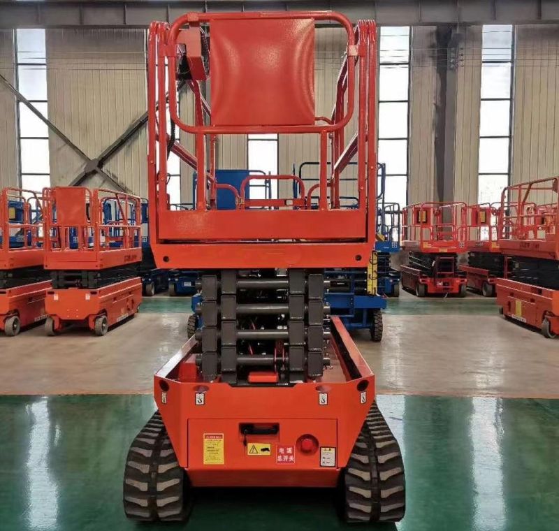 Rough Terrain Self Propelled Mini Man Battery Hydraulic Electric Mobile Crawler Scissor Lift