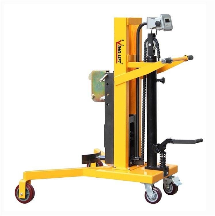 Dtf450b-1 450kg Pedaled Operation Hydraulic Drum Truck with Scale