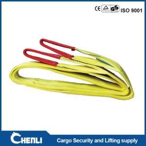 90mm Width Yellow 3000kg 3t Flat Polyester Eye Type Webbing Lifting Sling