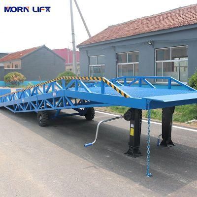 Moving CE Approved Morn CE, ISO Hydraulic Container Loading Mobile Dock Ramp