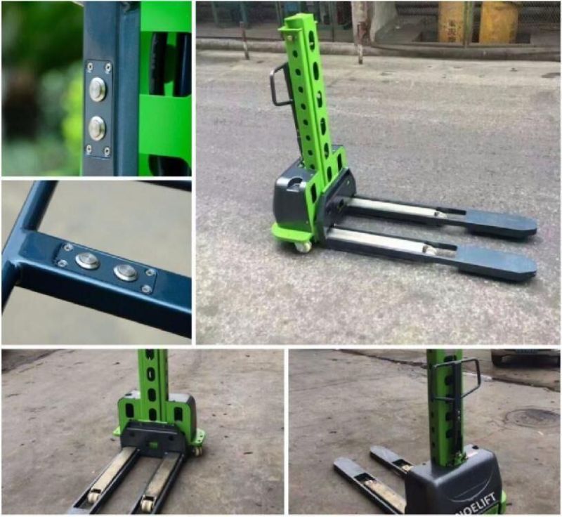 500kg Battery Operated Electric Self Loading Stacker Forklift