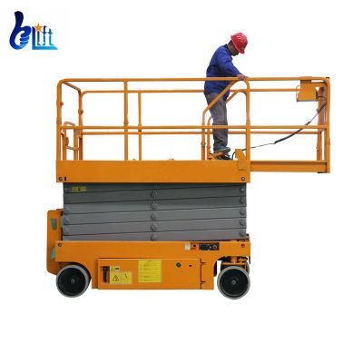 Electric Hydraulic Mobile Scissor Hydraulic Lift Self Propelled Machine Lifting with 300kg Load Capacity