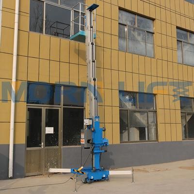 Light Level Manual Hydraulic Mobile Towed Man Lift