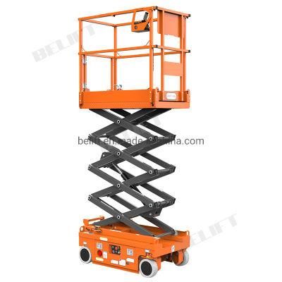 12m Small Hydraulic Aerial Construction Work Manlift Platforms Electric Scissor Lift