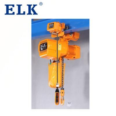 Professional Elk Construction Electric Chain Hoist with Trolley