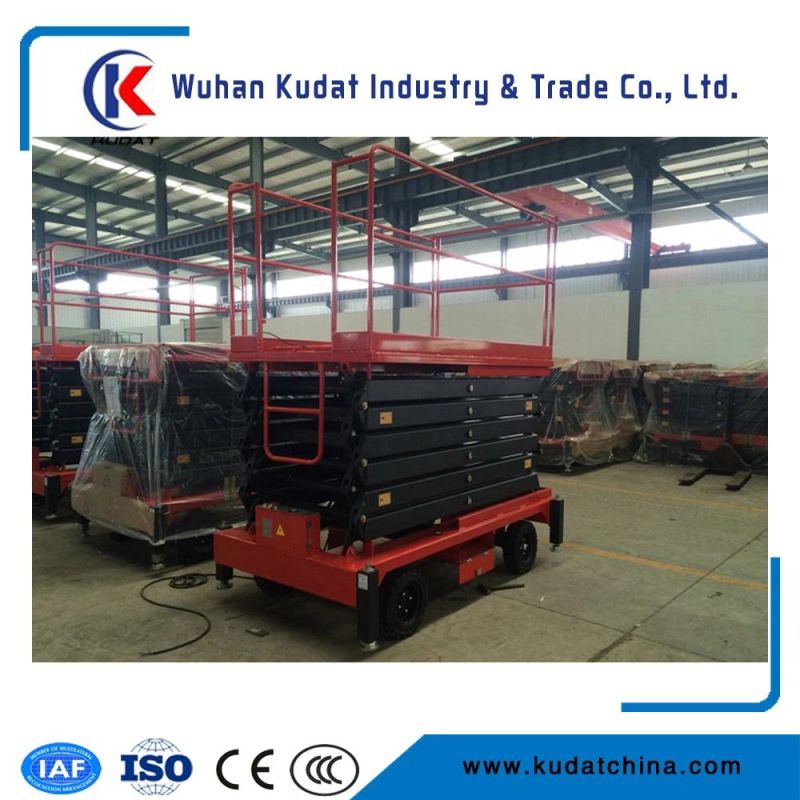 14m Electric/Diesel Motor Driven Self Propelled Scissor Lift