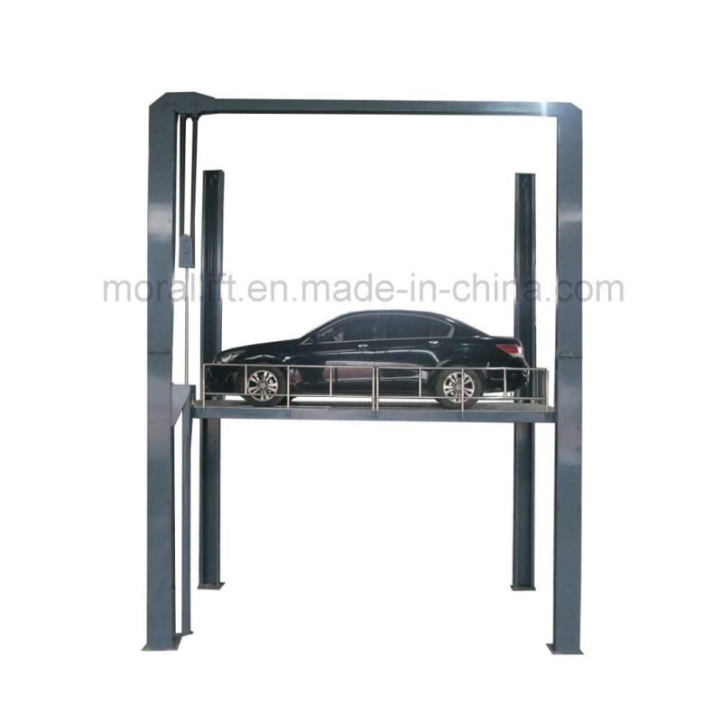 4 Guide Rails Vertical Car Parking Lift with CE