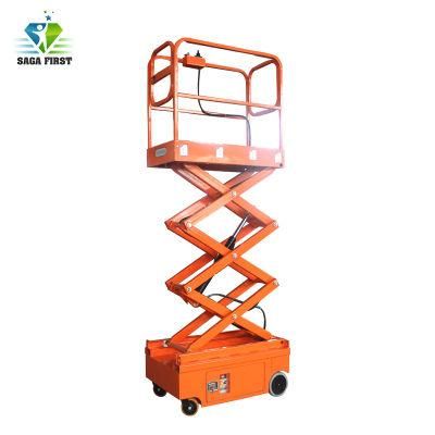 3m 4m Hydraulic Semi Electric Mobile Hydraulic Scissor Lift Work Platform