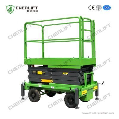 Hydraulic Lift Mobile Scissor Lift Aerial Work Platform with 1 Ton Load