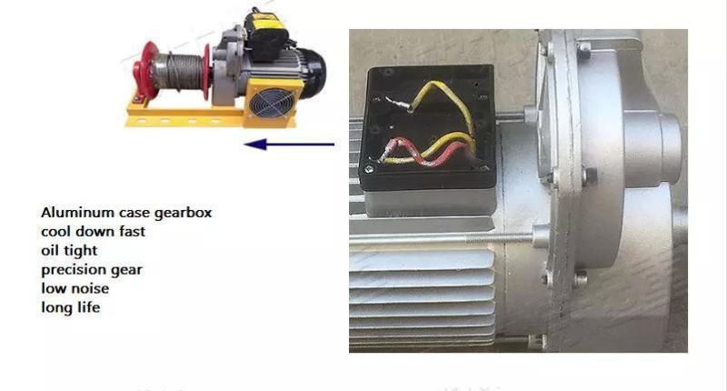 Construction Electric Hoist Wire Rope 220V Clutch Electric Winch