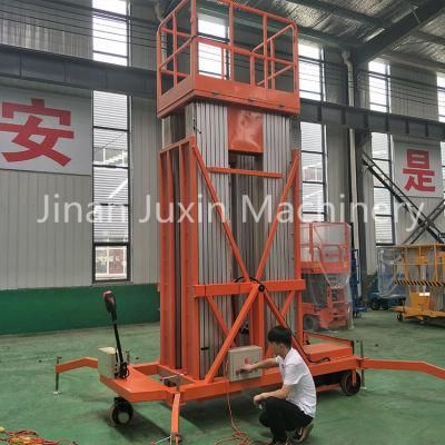 Factory Supply 8m 200kg Aluminum Man Lift Hydraulic Lift Platform for Airport