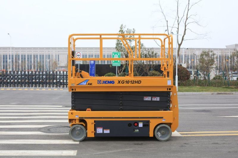 XCMG 10m Hydraulic Scissor Lift Xg1012HD China Mobile Aerial Work Platform for Sale