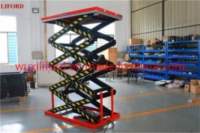Four Scissors Electric Stationary Lift Table Capacity 400kg 800kg