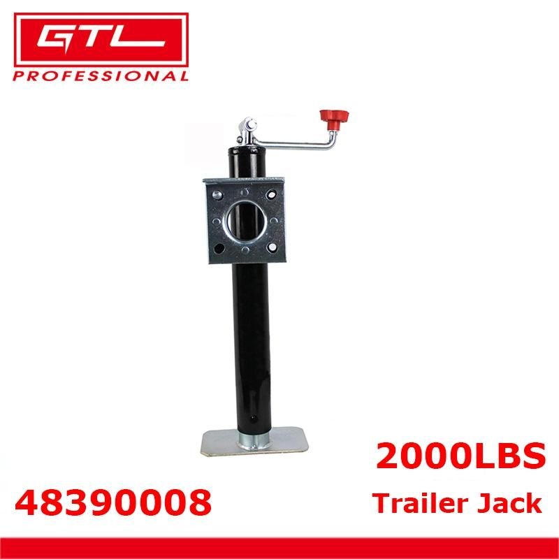 Gear Trailer Prop Stand, Trailer Legs Stands, Heavy Duty Trailer Corner, Trailer Jack Side Winder Metal Stand Solid Steel Side Drop Leg Jack (48390008)