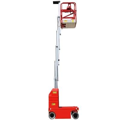 Sagafirst 9.5m Work Platform Self Driven High End Dual Mast Aluminum Small Lifts Ladder Lift