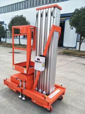 12m Single Mast Hydraulic Aluminium Lift /Electric Lift/ Single Mast Lift