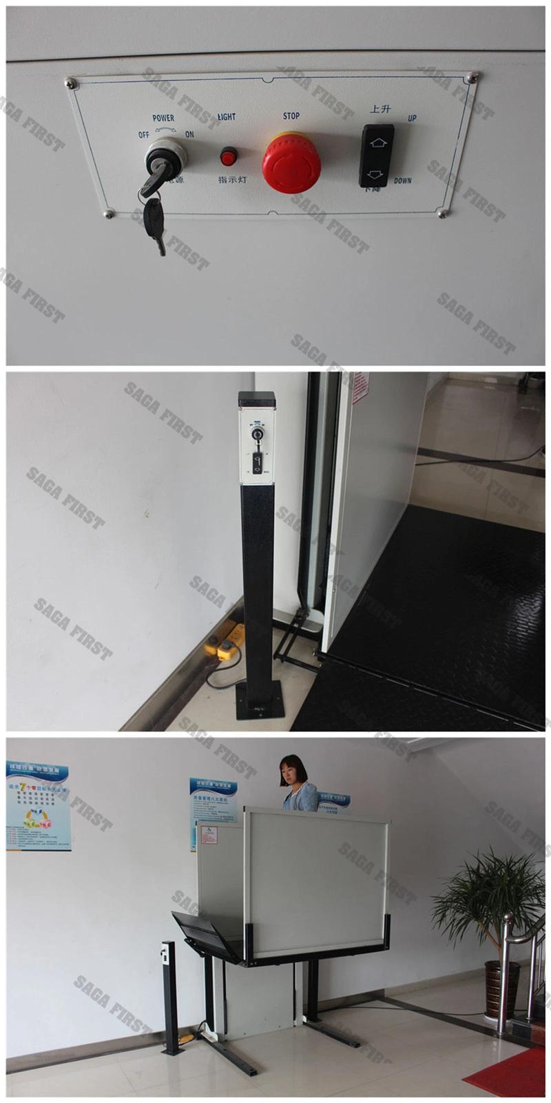 Home Wheelchair Lift Disabled People Hydraulic Wheelchair Lift for Buildings