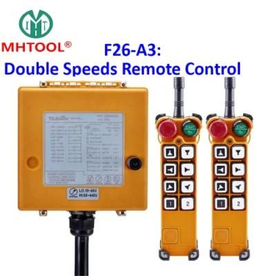 F26-A3 Double Speeds Safety Industrial Wireless Remote Control for European Electric Hoist