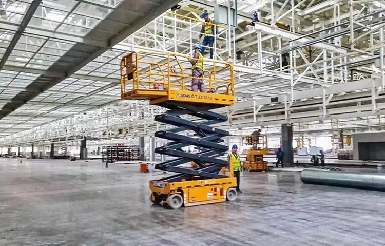 XCMG Official Portable Self Propelled Scissor Lift Gtjz1012 China 10m Small Mobile Electric Scissor Lifts for Sale
