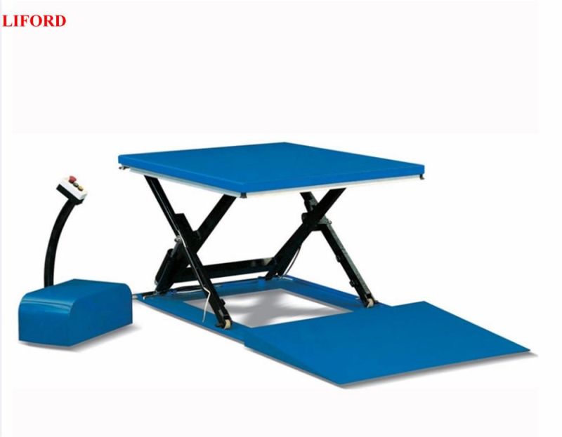 1500kg Hy1502 Super Low Lift Table for Assembly Line & Production Line