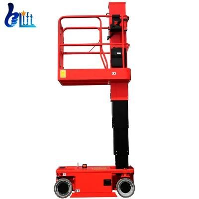 200kg 3m - 5m Self Walking Propelled Vertical Mast Low Aerial Work Construction Lift
