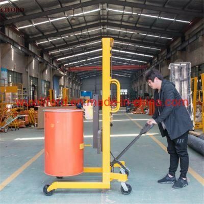 400kg 1.5m Lifting Height Hydraulic Drum Stacker Hydraulic Drum Lifter