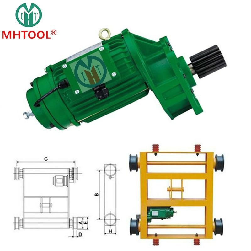 0.4kw 0.75kw 1.1kw 1.5kw Hoist Crane Geared Motor Reduction with Buffer Geared Reducer