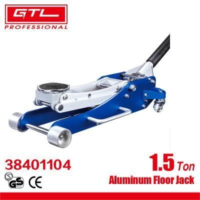 1.5ton Aluminum-Steel Construction Hydraulic Trolley Floor Jack in Blue with Handle, Universal Fit and Easy to Use (38401104)