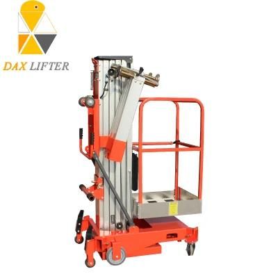 China Daxlifter Brand 6-12m 125kg Mobile Towable Single Man Lift