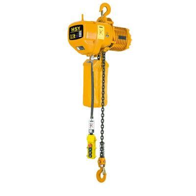 30t China Brands with Motor Electric Chain Block Hoist Hook Crane 300kg