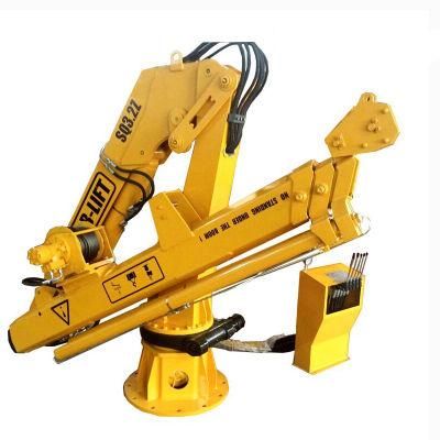 Small Articulated Hydraulic Knuckle Boom Marine Crane