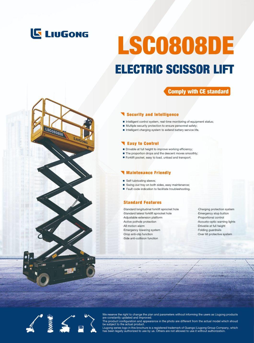 LiuGong MEWP LSC0808DE Electric Sicssor Lift 8m