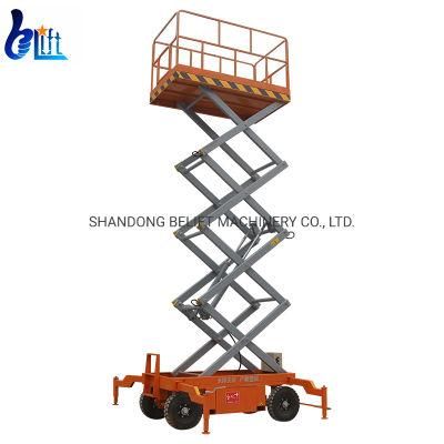 6m Semi Electric Equipment Scissor Lift for Outdoor Indoor