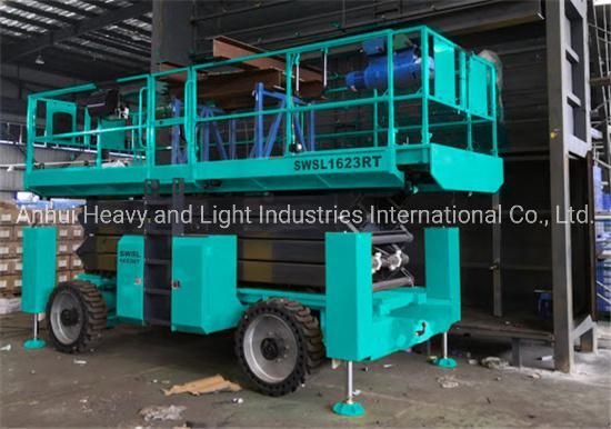 Sunward Cross Country Scissor Type Aerial Working Platform Swsl1623rt for Sale