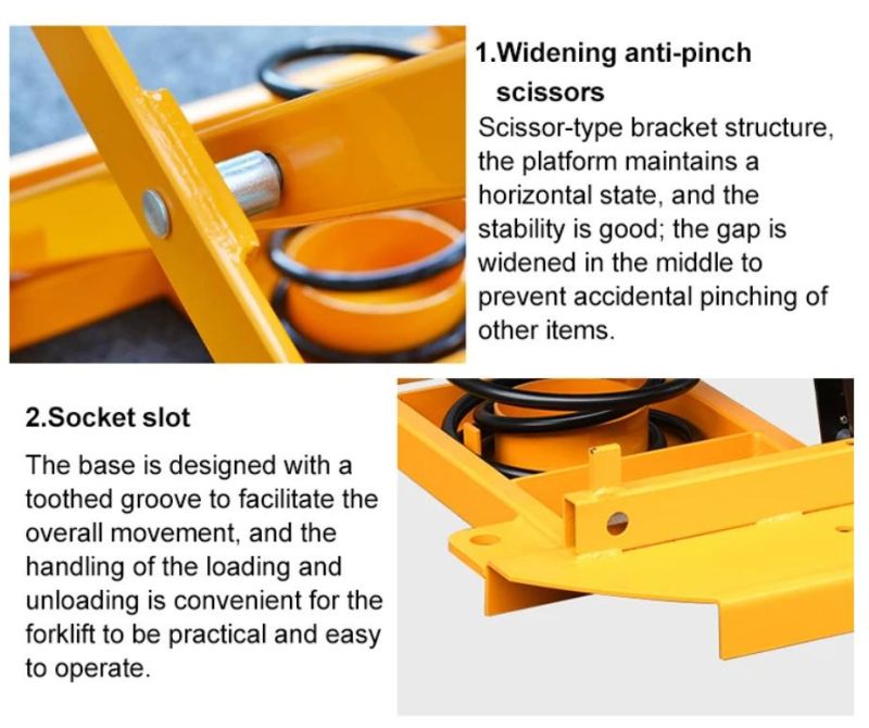 SA1000 1000kg Lift Table Lever Loader