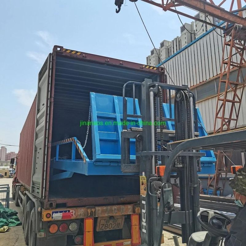 Hydraulic Mobile Container Loading Ramp with Load 10 Tons