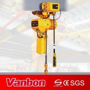 1ton Double Lifting Speed Monorail Trolley Type with Japan Fec G80 Chain and Schneider Contactor Electric Chain Hoist