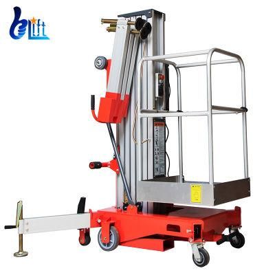 12m Electric Aerial Platform Hydraulic One Single Man Ladder Lift