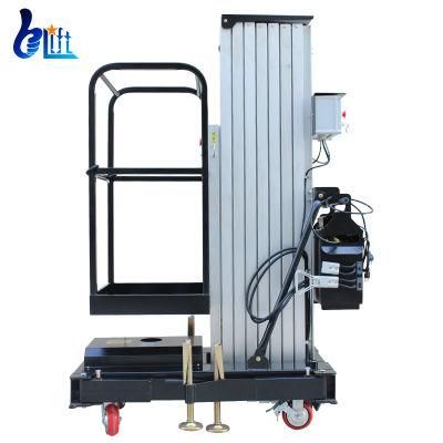 150kg 10m Portable Electric One Man Single Mast Lift for Maintenance