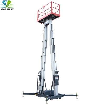 Aluminum Alloy 12m Two Man Telescopic Aerial Lift