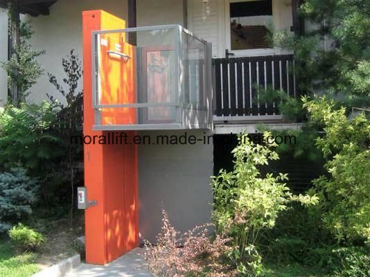 Vertical Disabled Floor Lift/Hydraulic Home Wheelchair Lift