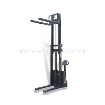 1t Forklift Type Cheap Electric Pallet Stacker Lifting 3m Pallet Jack Stacker