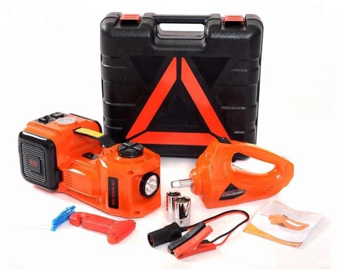 12V DC 5t Multi-Functional Electric Hydraulic Floor Jack with Electric Impact Wrench