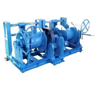 Marine Hydraulic Double Drum Trawl Boat Winch with Power Pack