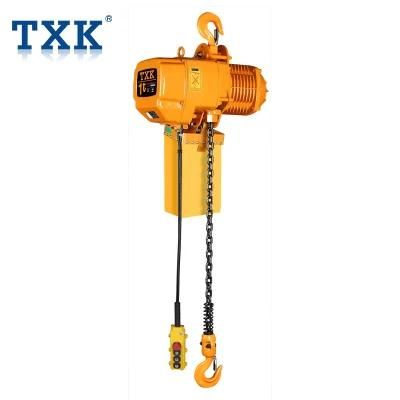 Txk 1 Ton 1 Chain Single Speed Electric Chain Hoist with Hook