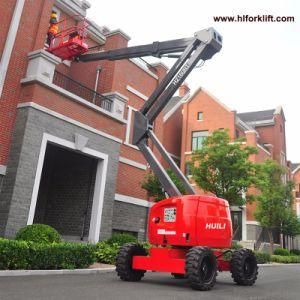 16m Two Driving 4 Driving Type Diesel Self Propelled Articulated Boom for Outdoor Rough Terrain